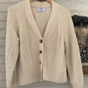 Old Navy Women's Beige Cardigan Sweater